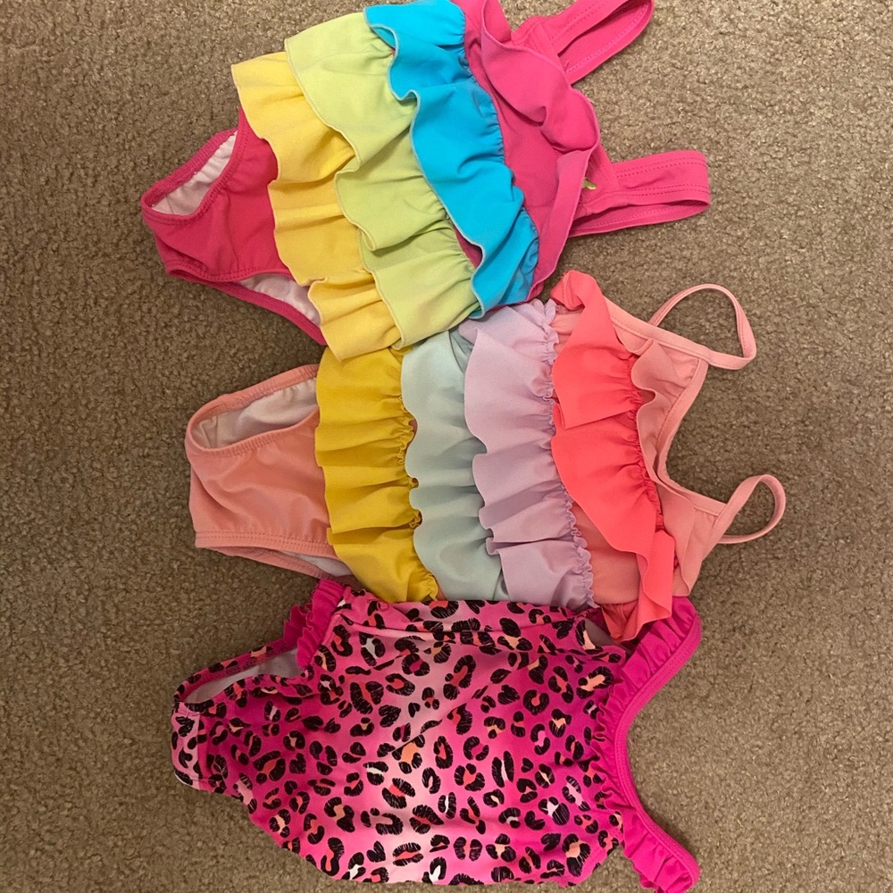 3 bathing suits. Gap, OP, old Navy